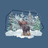 Bear, Moose, Deer Blue Panels