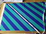 Bias Stripes Blue Green